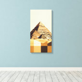 Great Pyramid of Giza Canvas Afdruk (Insitu (Houten vloer))