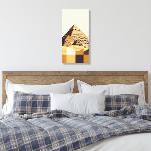 Great Pyramid of Giza Canvas Afdruk (Insitu (Slaapkamer))