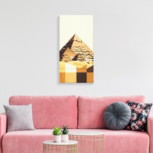 Great Pyramid of Giza Canvas Afdruk (Insitu (Woonkamer))