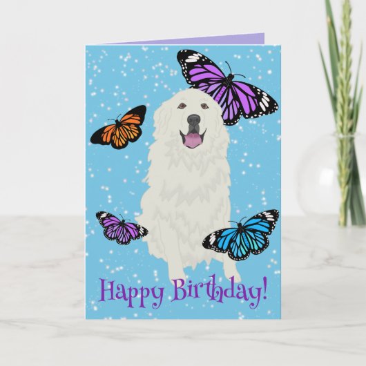 Great Pyreneeën-vlinderkaart Kaart (Voorkant)