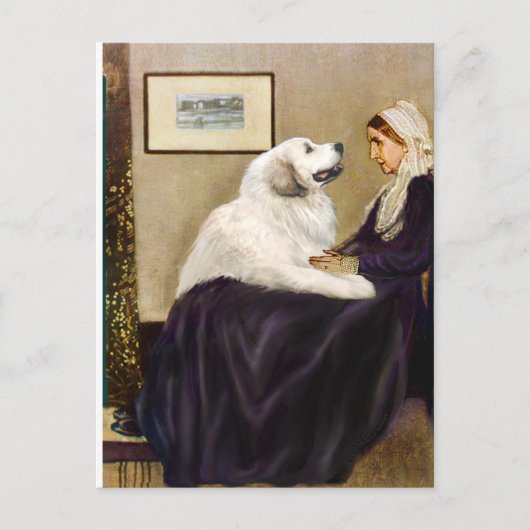 Great Pyrenees 2 - Moeder van Whistler Briefkaart (Voorkant)