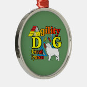 great_pyrenees_agility metalen ornament (Rechts)