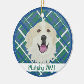 Great Pyrenees Badger Markings kerst Keramisch Ornament (Links)