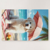 Great Pyrenees Beach Relax Scene Legpuzzel (Horizontaal)