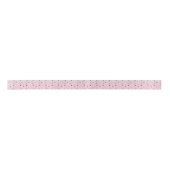Great Pyrenees Birthday Satin Ribbon in Pink Satijnen Lint (Voorkant)