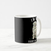 Great Pyrenees Christmas I'm Fine Everything Is Fi Koffiemok (Voorkant rechts)