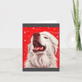 Great Pyrenees Christmas  Kaart (Voorkant)