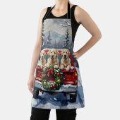 Great Pyrenees Christmas Red Truck Holiday Schort (Insitu)