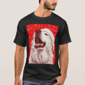 Great Pyrenees Christmas  T-shirt (Voorkant)
