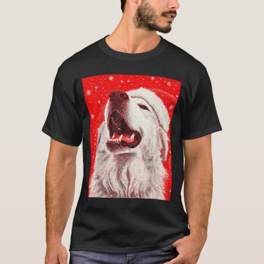 Great Pyrenees Christmas  T-shirt (Voorkant)