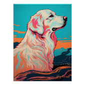 Great Pyrenees Dog 001 - Bruno Pokopen Perfect Poster (Voorkant)