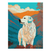 Great Pyrenees Dog 003 - Bruno Pokopen Perfect Poster (Voorkant)