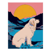 Great Pyrenees Dog 004 - Bruno Pokopen Perfect Poster (Voorkant)