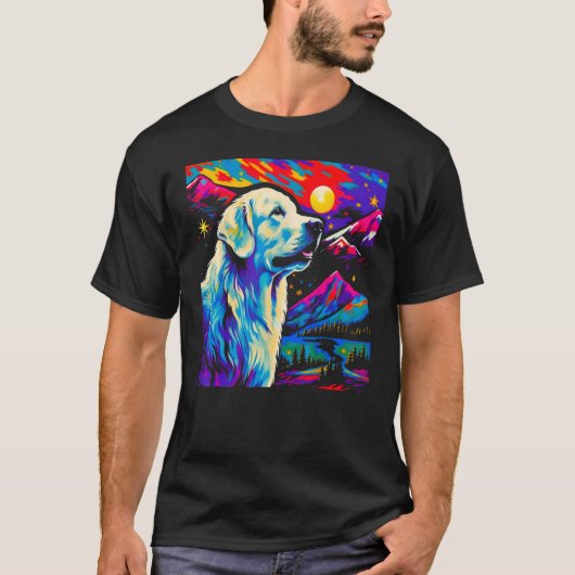 Great Pyrenees Dog Art T-shirt (Voorkant)