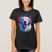 Great Pyrenees Dog DJ Music T-shirt (Voorkant)
