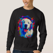 Great Pyrenees Dog DJ Music Trui (Voorkant)