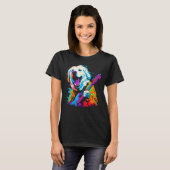 Great Pyrenees Dog Guitar T-shirt (Voorkant volledig)