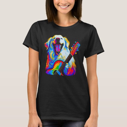 Great Pyrenees Dog Music T-shirt (Voorkant)
