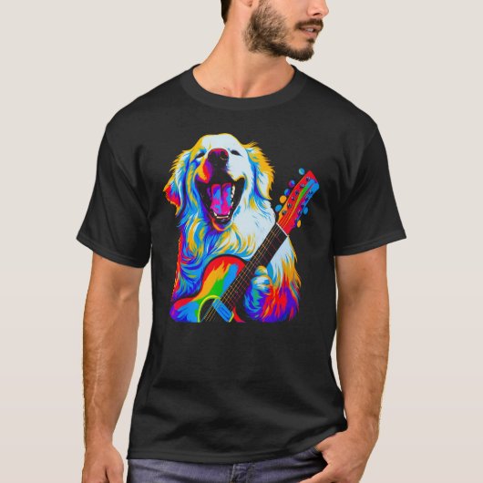 Great Pyrenees Dog Music T-shirt (Voorkant)