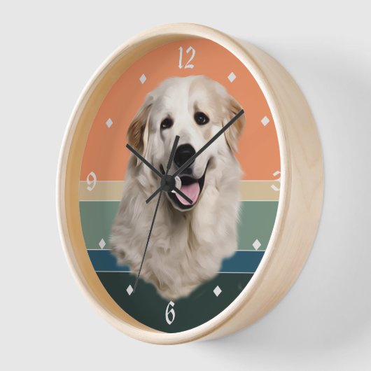Great Pyrenees Dog Retro Sunset (Hoek)