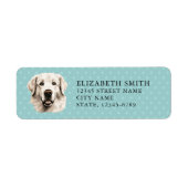 Great Pyrenees Dog Return-adreslabel Etiket (Voorkant)