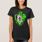 Great Pyrenees Dog St Patricks Day Lover Irish Sha T-shirt (Voorkant)