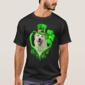 Great Pyrenees Dog St Patricks Day Lover Irish Sha T-shirt (Voorkant)