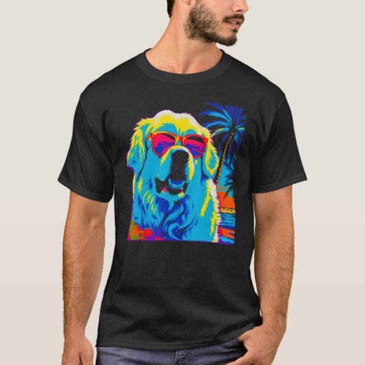 Great Pyrenees Dog Summer Party 1 T-shirt (Voorkant)