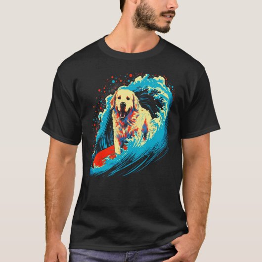 Great Pyrenees Dog Surf T-shirt (Voorkant)
