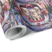 Great Pyrenees Dog Valentine's Day  Cadeaupapier (Rol Hoek)