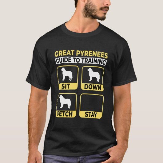 Great Pyrenees Guide To Training Pyrenean Dog T-shirt (Voorkant)