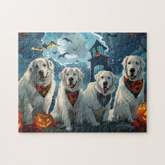 Great Pyrenees Halloween Spoken Legpuzzel (Horizontaal)