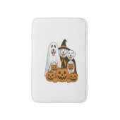 Great Pyrenees Hond Geest Heks Halloween Matching Badmat (Voorkant Verticaal)