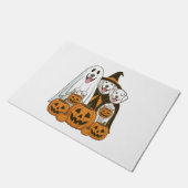 Great Pyrenees hond spookachtige heks Halloween ma Deurmat (Schuin)