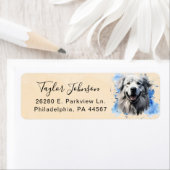 Great Pyrenees-honden retouradreslabel Etiket (Insitu)