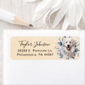 Great Pyrenees-honden retouradreslabel Etiket (Insitu)
