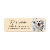 Great Pyrenees-honden retouradreslabel Etiket (Voorkant)