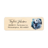 Great Pyrenees-honden retouradreslabel Etiket (Voorkant)