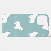 Great Pyrenees-hondenillustratie naadloos of Case-Mate iPhone Case (Achterkant (horizontaal))