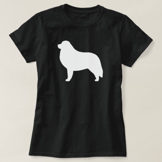 Great Pyrenees Hondenras Silhouette T-shirt (Design voorkant)