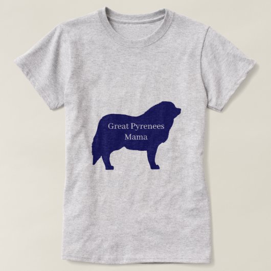 Great Pyrenees Mama T-shirt (Design voorkant)