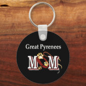 Great Pyrenees MOM Gifts Sleutelhanger (Voorkant)