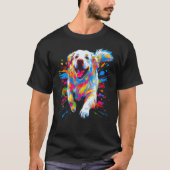 Great Pyrenees Pop Art T-shirt (Voorkant)