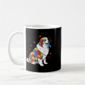 Great Pyrenees Puzzel Autisme Bewustzijn Autistisc Koffiemok (Links)