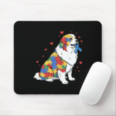 Great Pyrenees Puzzel Autisme Bewustzijn Autistisc Muismat (Met muis)