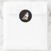 Great Pyrenees Puzzel Autisme Bewustzijn Autistisc Ronde Sticker (Tas)