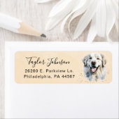 Great Pyrenees Return-adreslabel Etiket (Insitu)