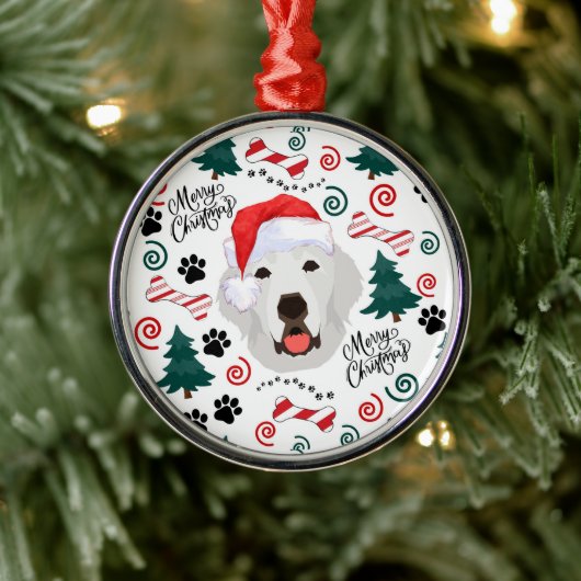 Great Pyrenees Santa Christmas Ornament Keepsake (Boom)