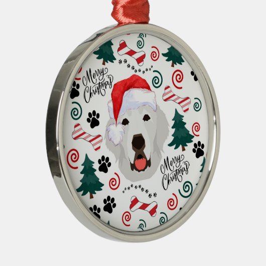Great Pyrenees Santa Christmas Ornament Keepsake (Rechts)