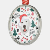 Great Pyrenees Santa Christmas Ornament Keepsake (Links)